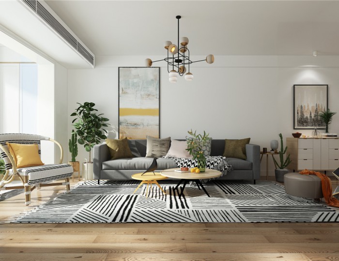 仟佰墅121㎡現(xiàn)代風(fēng)格裝修效果圖